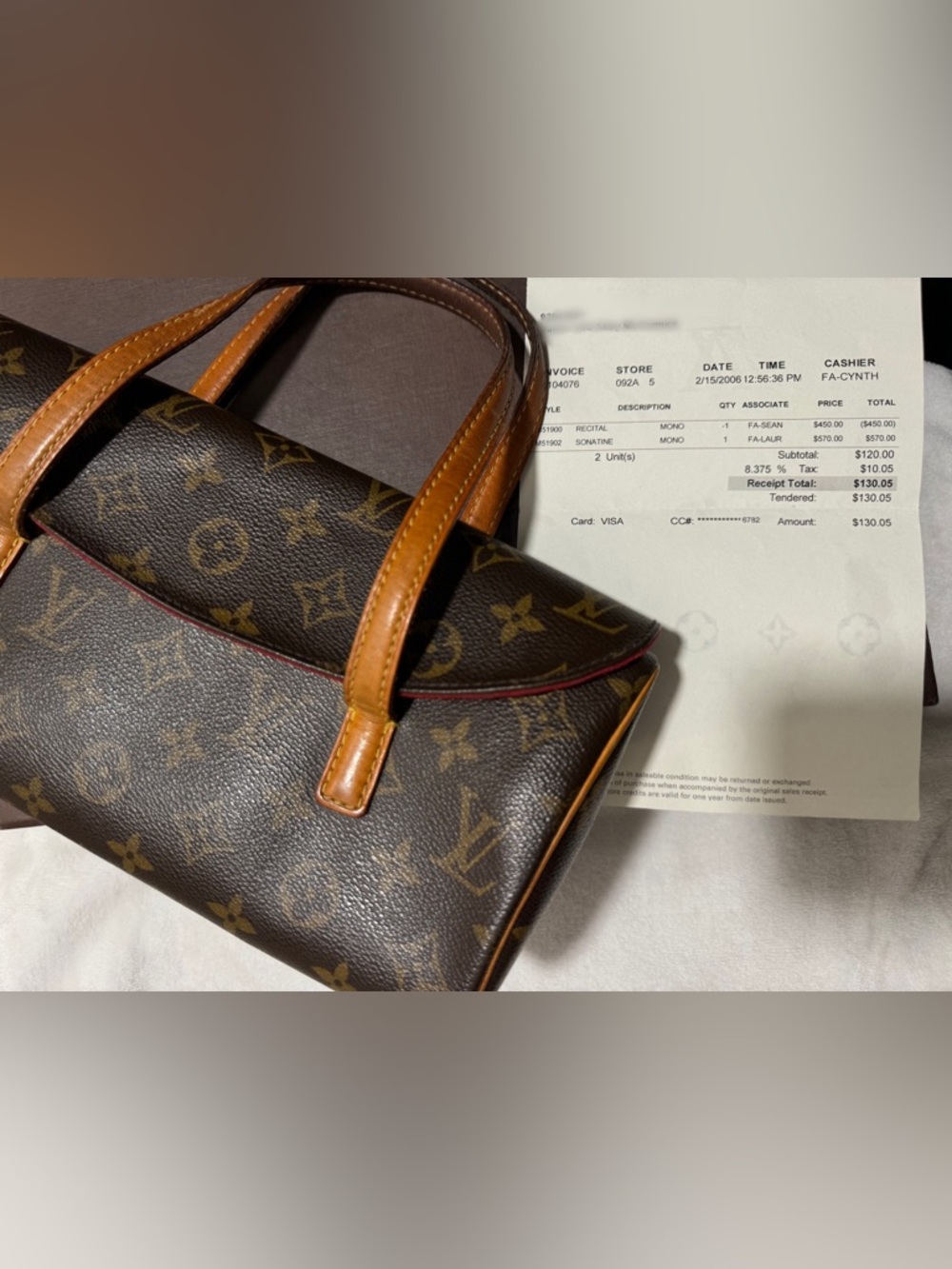 Louis Vuitton Sonatine Clutch Bag - Picture 9 of 9
